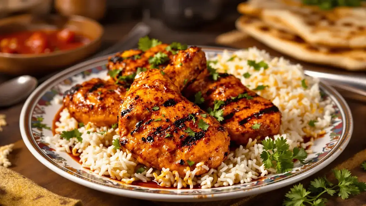 Kip Tandoori: de authentieke tandoori-kip, perfect gegrild voor een explosie van smaken