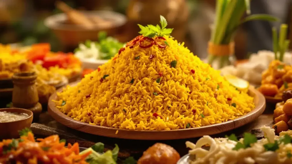 Nasi Kuning: dit gele rijstgerecht met exotische smaken zal je smaakpapillen wakker maken