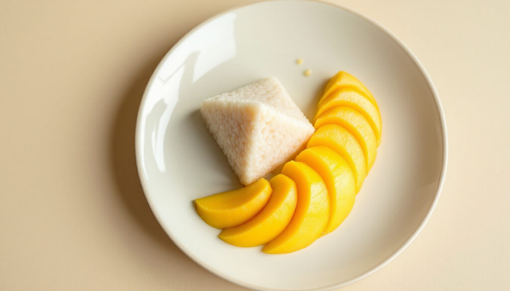 ontdek khao niew mamuang, de heerlijke thaise salade met kleefrijst en rijpe mango. geniet van de unieke smaken en texturen in dit perfecte dessert, ideaal voor elke gelegenheid.