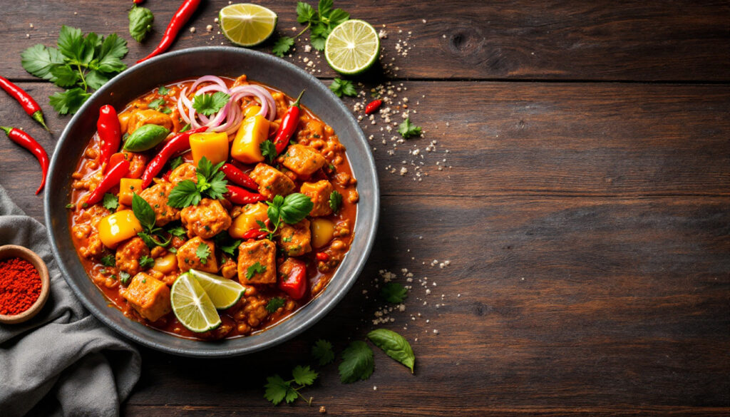 ontdek de heerlijke wereld van authentieke thaise recepten met onze kruidige curry. leer de geheimen van het bereiden van smaakvolle curry's die je zintuigen verwennen en je kookkunsten naar een hoger niveau tillen. duik in de rijke smaken en aromatische kruiden die de thaise keuken zo bijzonder maken.