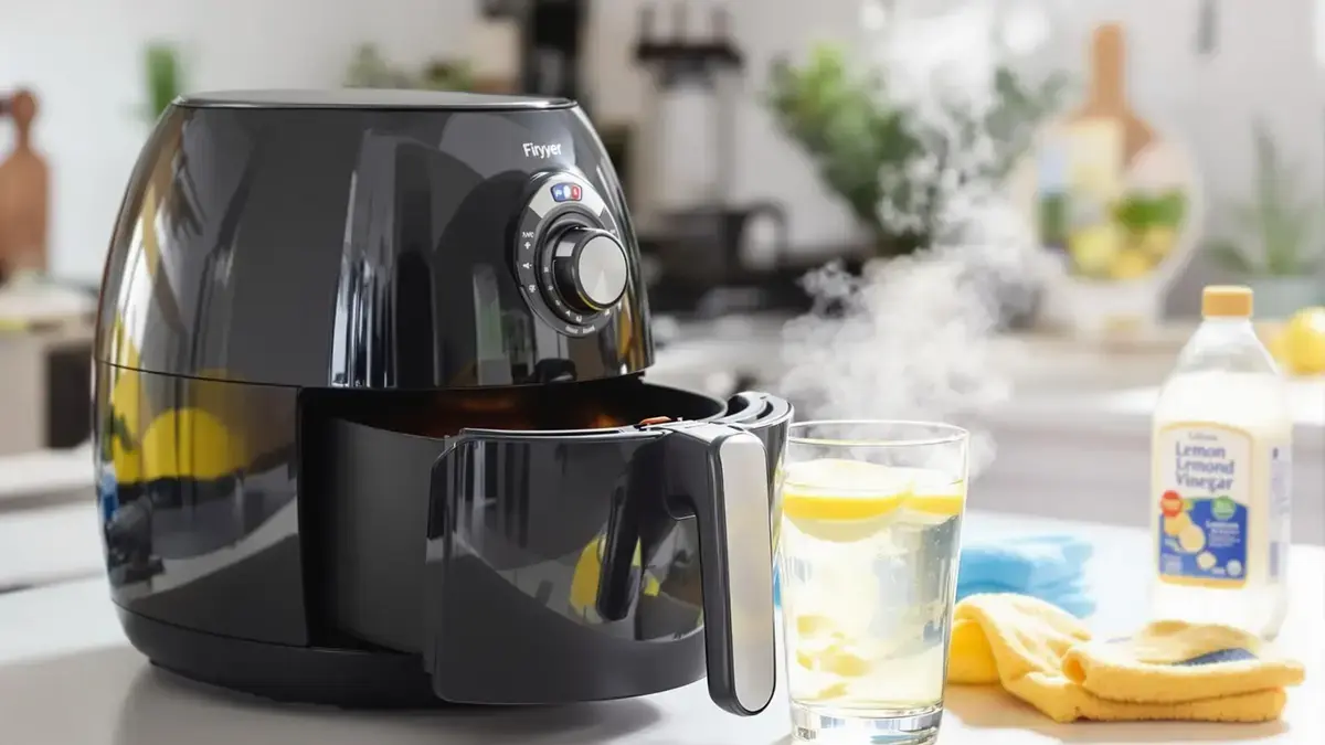 De truc met een glas water voor de airfryer: de slimme tip die het schoonmaken in een handomdraai vergemakkelijkt