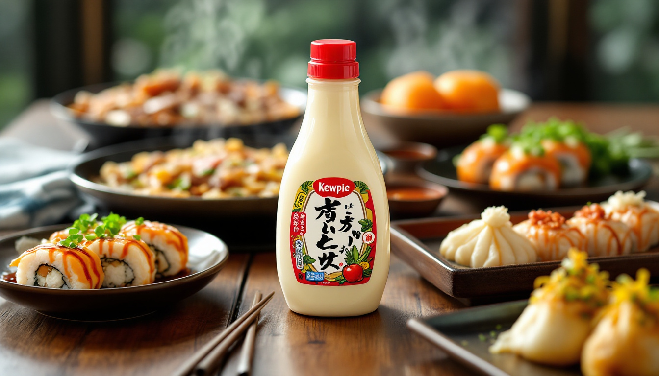ontdek de unieke smaak van kewpie-mayonaise, de ideale basis voor al je authentieke japanse recepten. voeg een heerlijke draai toe aan sushi, salades en meer met deze romige en veelzijdige mayonaise.