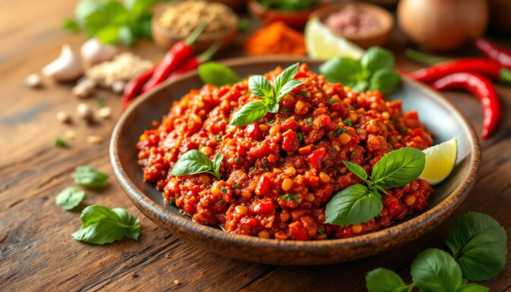 ontdek de heerlijke smaak van nam prik pao, de authentieke thaise chilipasta die elke maaltijd naar een hoger niveau tilt. ideaal voor zowel rijstgerechten als dips!
