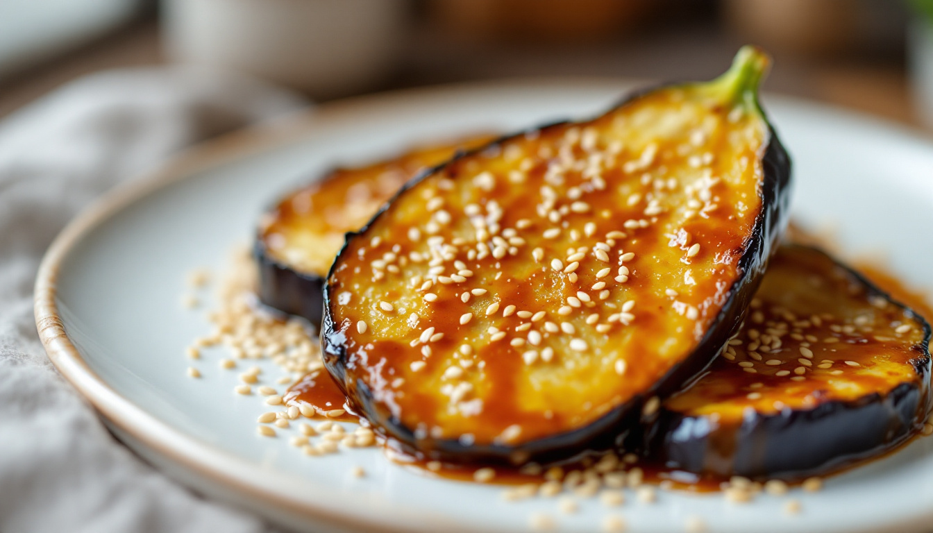ontdek het smaakvolle recept van nasu dengaku, een heerlijke japanse aubergine bereiding. perfect voor liefhebbers van de japanse keuken. bekijk nu hoe je deze smakelijke en gezonde schotel thuis kunt maken!