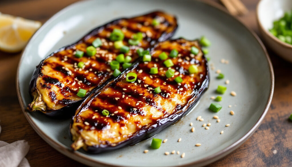 ontdek de smaken van japan met ons nasu dengaku-recept! geniet van een heerlijke bereiding van aubergine, perfect gegrild en overgoten met een smakelijke miso-saus. ideaal als bijgerecht of hoofdgerecht!