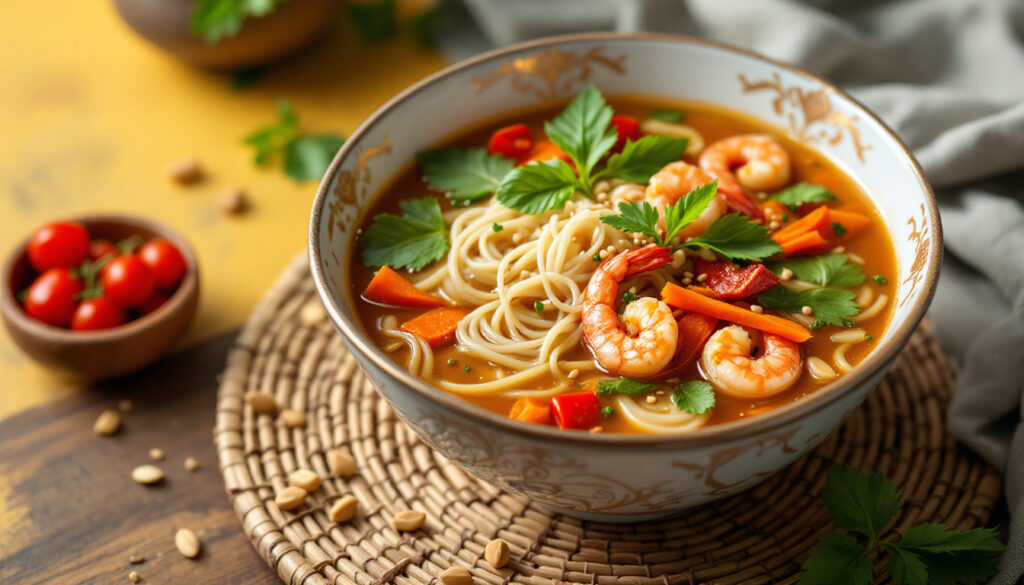 ontdek de heerlijke wereld van noedelsoep met onze gids over de smaakvolle caleidoscoop van thaise smaken. laat je verrassen door de aromatische kruiden, verse ingrediënten en authentieke recepten die deze soep tot een lust voor de zintuigen maken.
