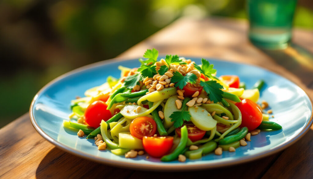 ontdek som tam thaï, de ideale pittige salade die perfect is voor elke gelegenheid. geniet van een heerlijke mix van verse ingrediënten en authentieke smaken die je zintuigen prikkelen. perfect voor een zomerse bbq of als verfrissende bijgerecht bij je maaltijd.