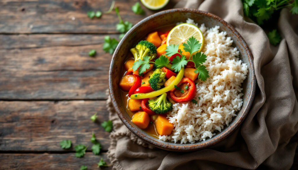 ontdek de heerlijke wereld van zelfgemaakte vegan curry's. deze smaakvolle reis naar plantaardig genieten biedt verrassende smaken en gezonde ingrediënten die je smaakpapillen zullen verwennen. perfect voor elke gelegenheid!